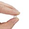 Tiny Moonstone Charms with 14K Gold-Filled Wire, 2 pieces, Adorabilities